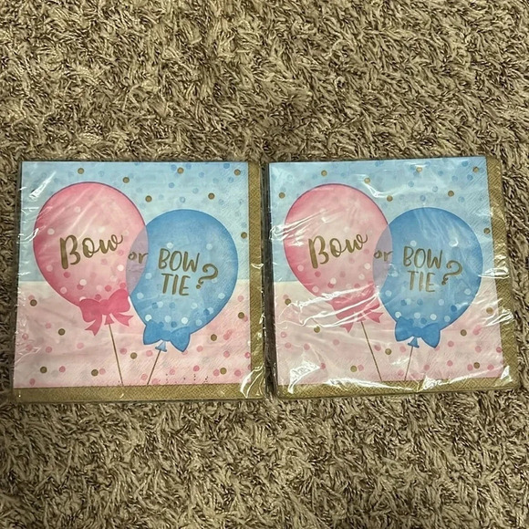 Bundle of Gender Reveal Party Napkins | Gender Reveal | Baby Shower | Baby - Picture 1 of 9